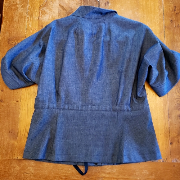 BCBG Chambray zip jacket - Picture 2 of 3